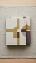 Modern design monograph with matte paper